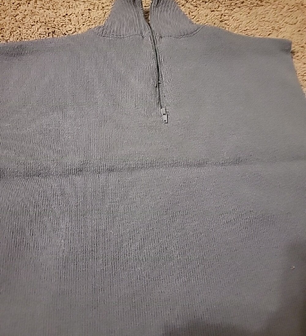 Grey Sweater Dickie With A Zipper - Picture 2 of 4